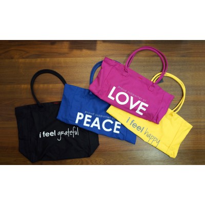 Peace Love World Tote Bags 1  / 大容量購物袋 1