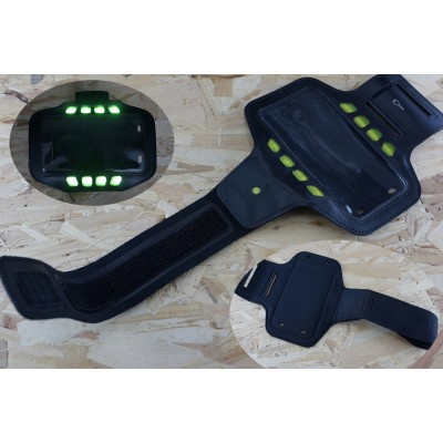 Sportive w/LED Lighting Arm Pocket / /運動防水臂包帶LED燈